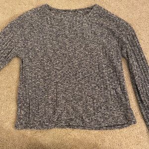 Gray cropped sweater